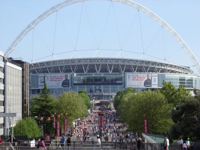 View of Wembley from Wembley Park Tube Station